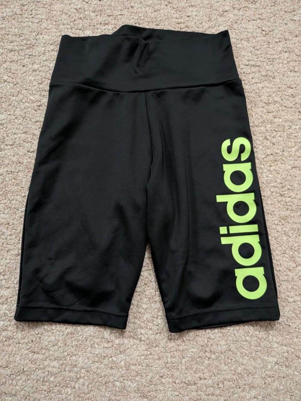 Adidas Aeroready Black High-Waisted Biker Shorts